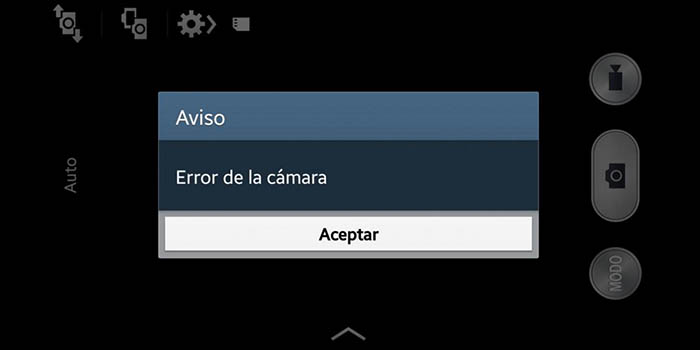 Error de la cámara Galaxy S4