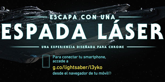 Escapa con una espada láser