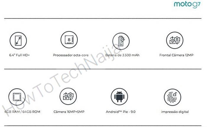 Especificaciones Moto G7