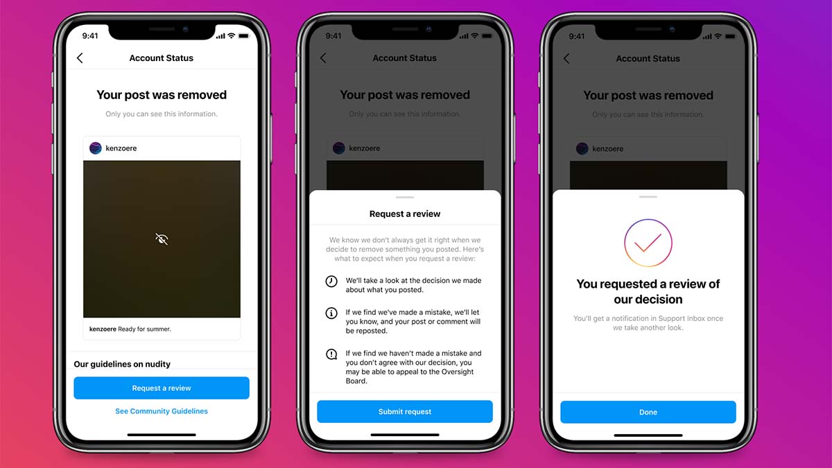 Estado de la cuenta Instagram nueva función