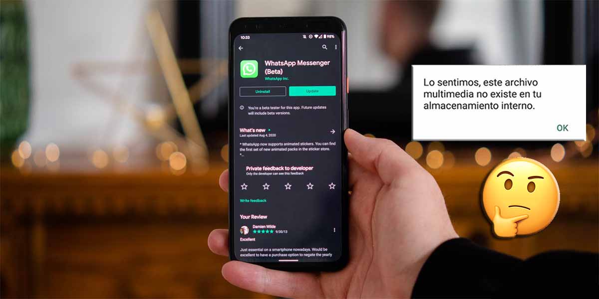 Este archivo multimedia no existe cómo solucionar error WhatsApp Xiaomi
