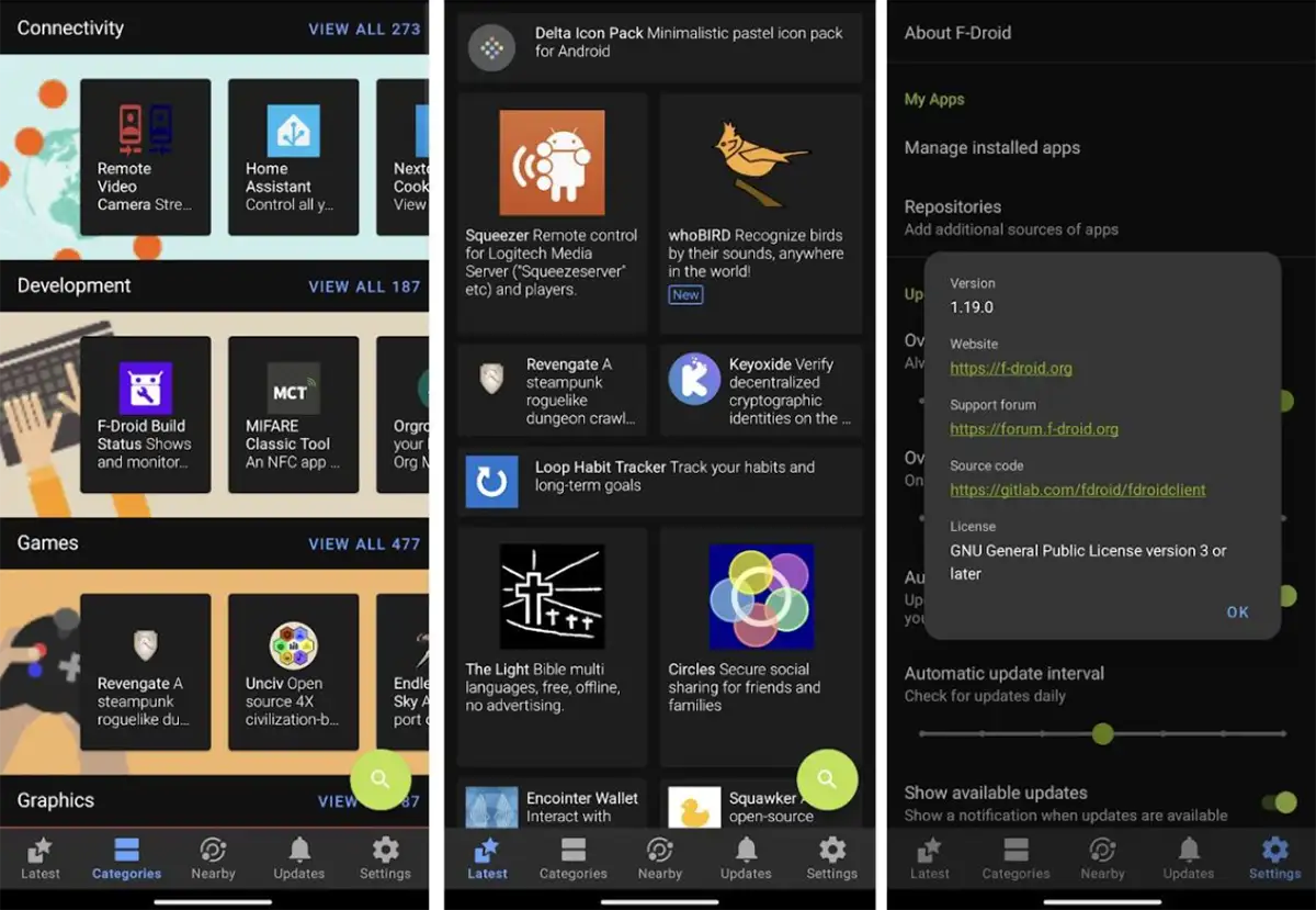 F-DROID alternativa a Play Store