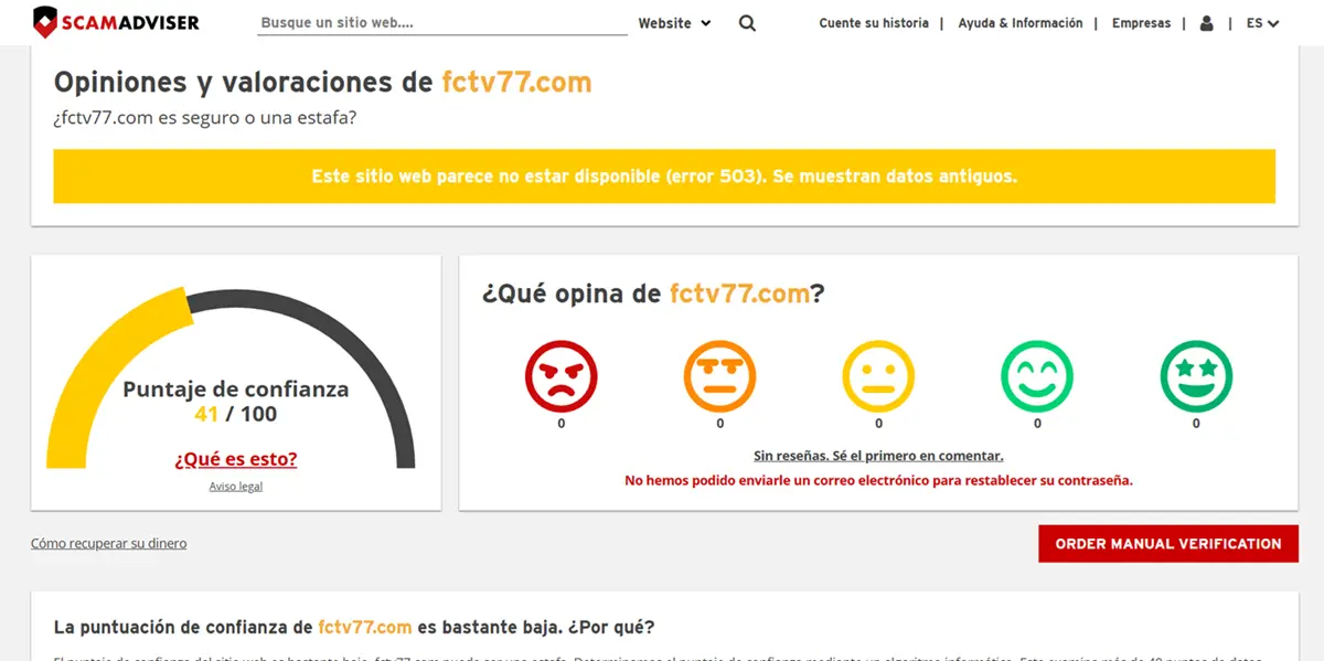 FCTV77 la web es segura