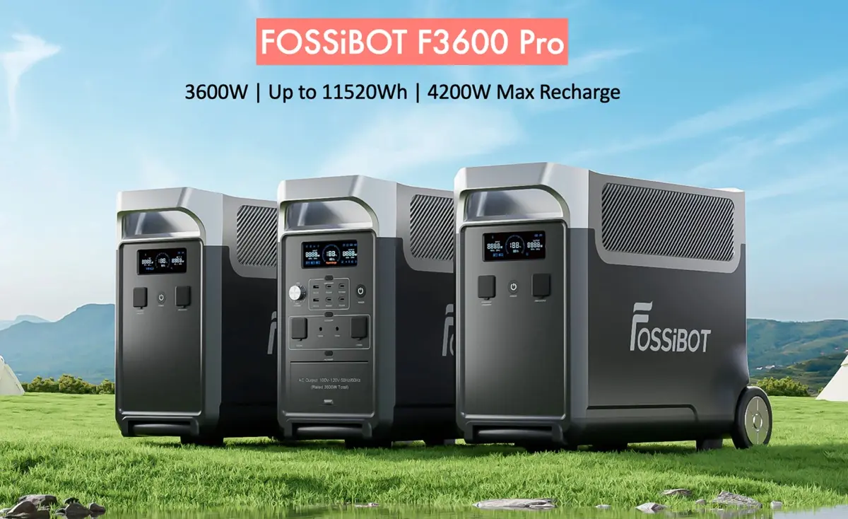 FOSSiBOT F3600 Pro la bestia de alta capacidad expandible con ruedas y UPS para respaldo total del hogar