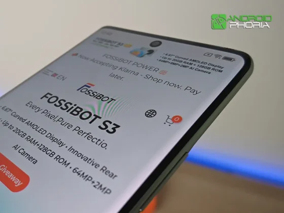 FOSSiBOT S3 Pro pantalla curva
