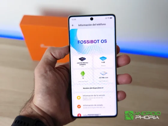 FOSSiBOT S3 Pro sistema operativo
