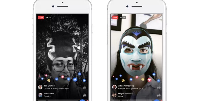 Facebook Live filtros