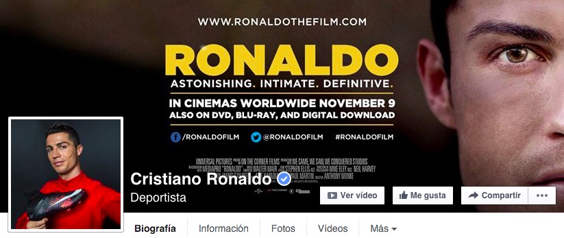 Facebook quiere que Cristiano Ronaldo gane el Balón de Oro