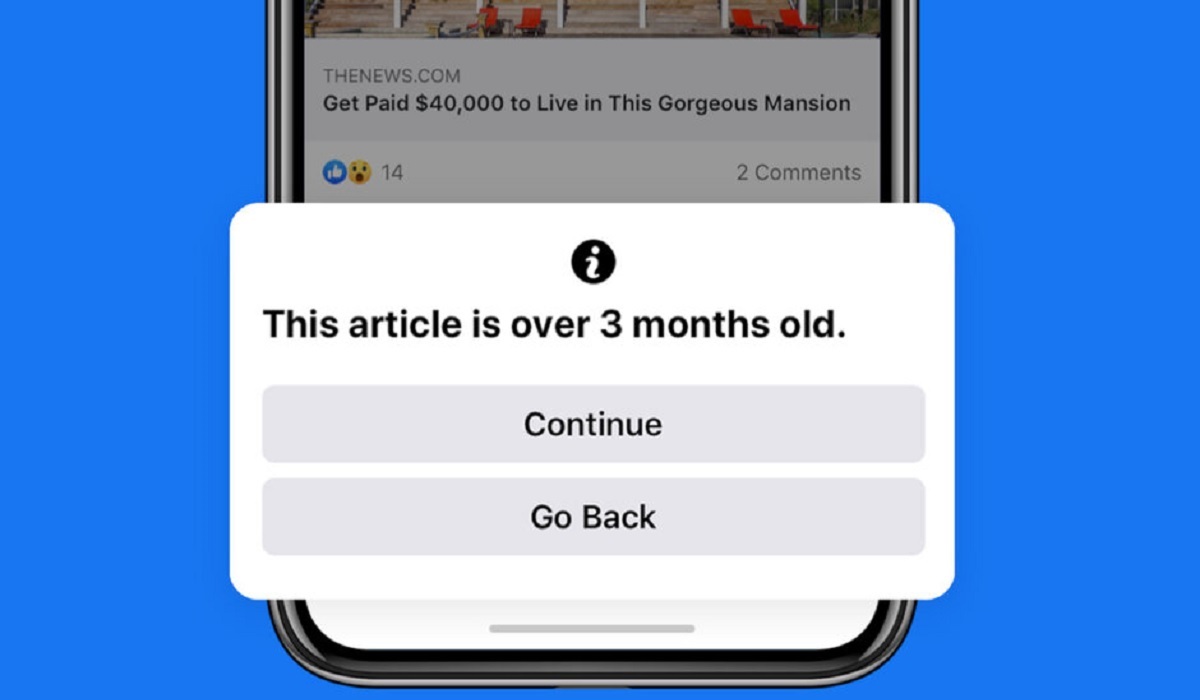 Facebook te avisara cuales publicaciones son antiguas antes de compartirla