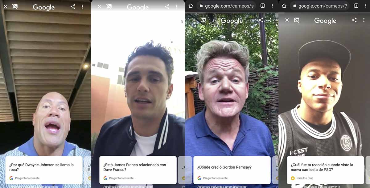 Famosos que han respondido preguntas en Cameos