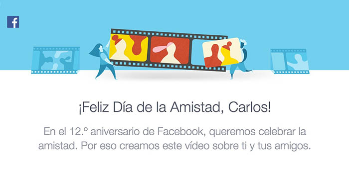 Feliz dia de la Amistad Facebook