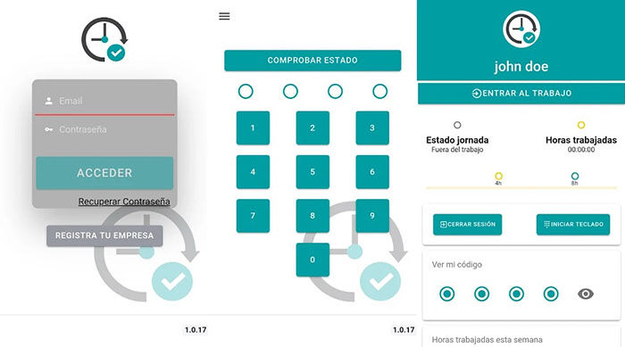 Fichar en el trabajo app registrar horario laboral