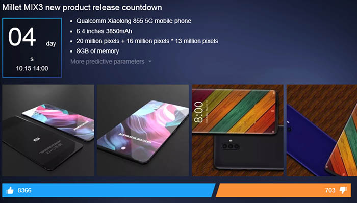 Filtración Xiaomi Mi Mix 3