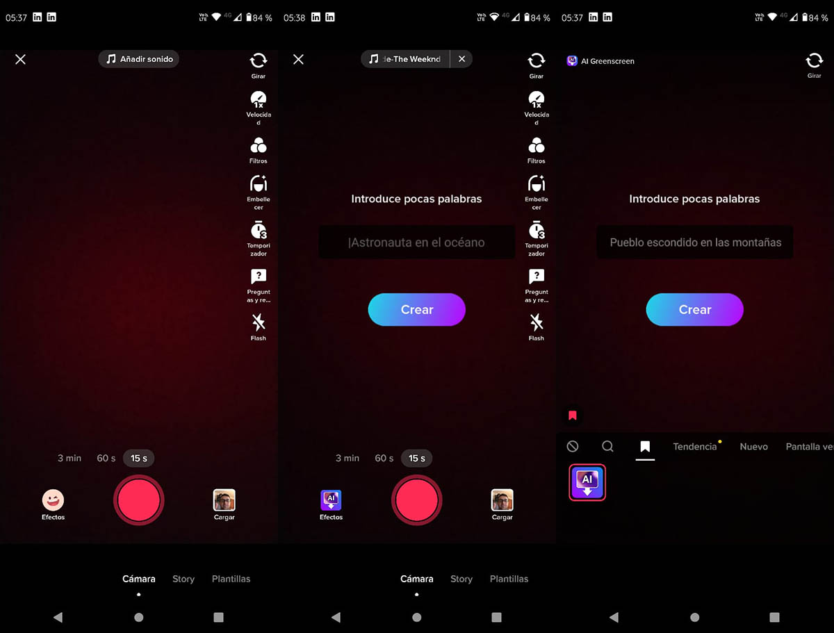 Filtro de TikTok que crea imagenes de lo que le pidas