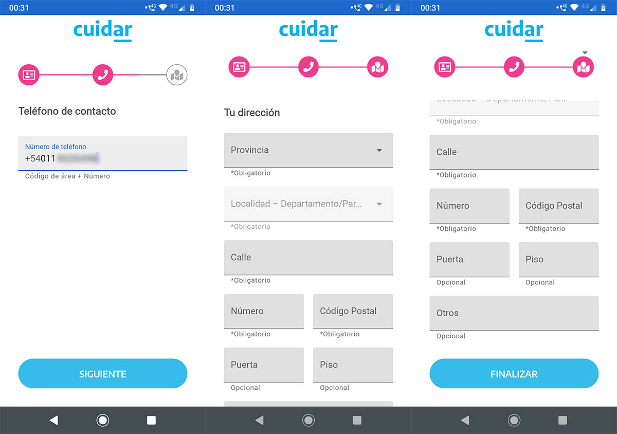 Finalizar registro CuidAR