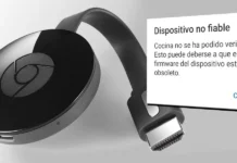 Firmware obsoleto del Chromecast como solucionar este error