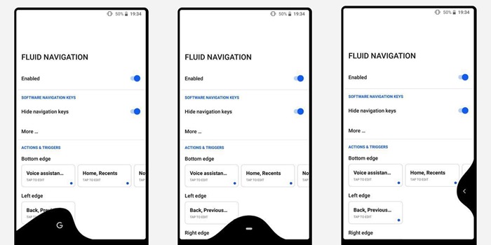 Fluid Navigation Gestures