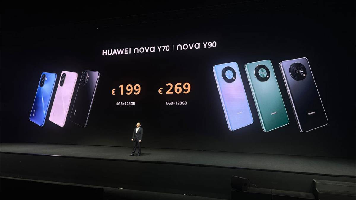 Foto del lanzamiento del huawei nova y90