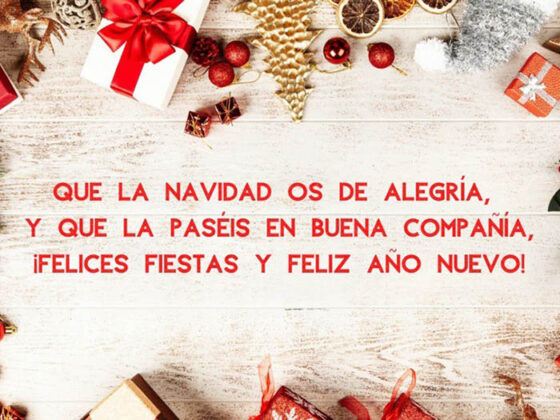 Frase con imagen del Espiritu de la Navidad