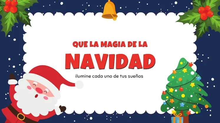 Frase de la magia de Navidad 2025