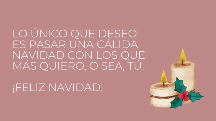 Frase navide&ntilde;a bonita 2025