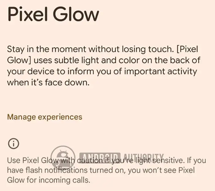Función Pixel Glow en Android 17