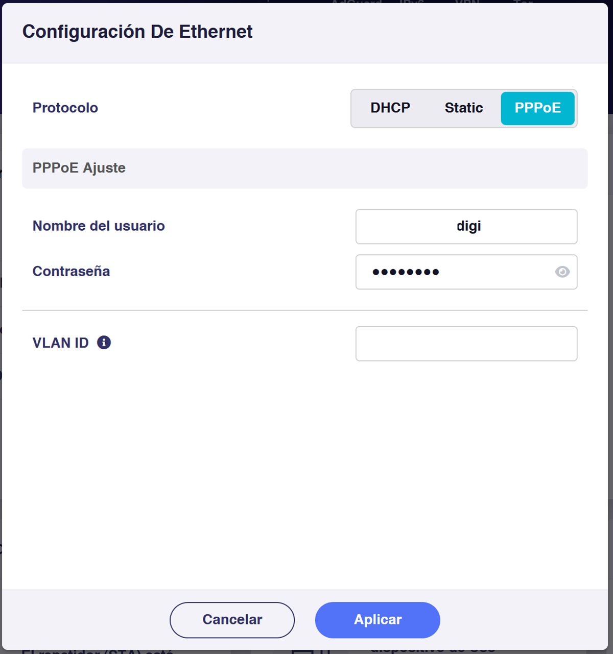 GL-iNet Flint 2 configuracion digi