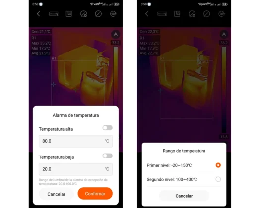 GOYOJO GW340 alarma y rango de temperatura