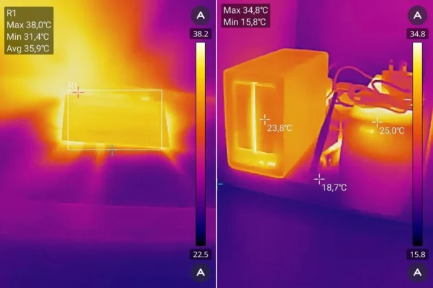 GOYOJO GW340 ejemplos fotos camara termica