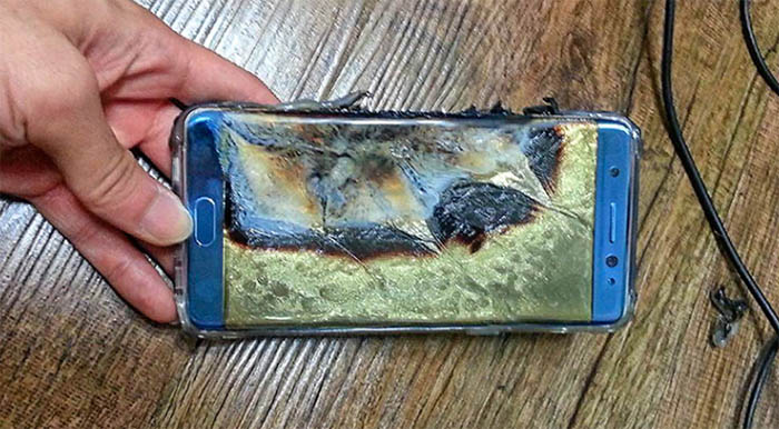 Galaxy Note 7 explota