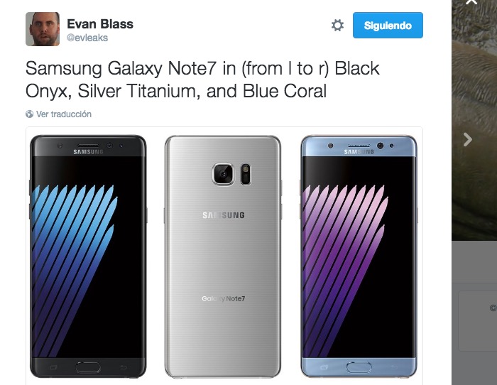 Galaxy Note 7 fotos