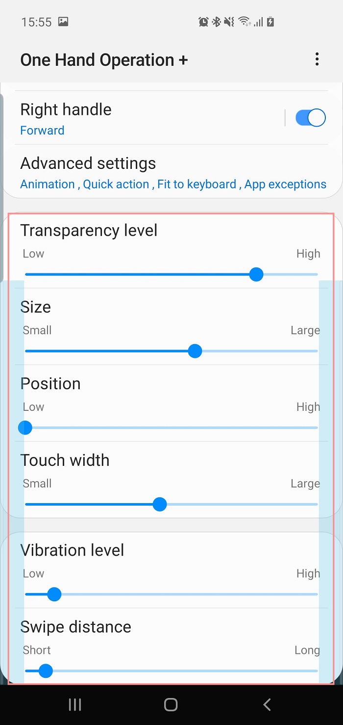 Galaxy S10 Barra de Gestos