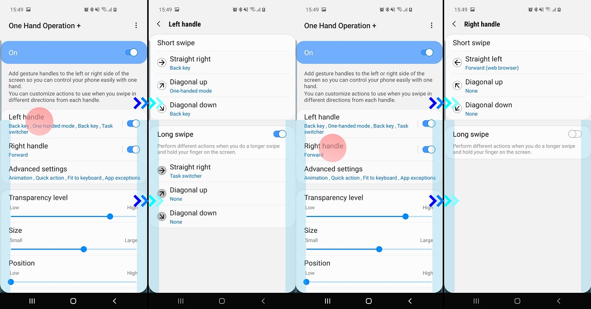 Galaxy S10 Gestos configuracion