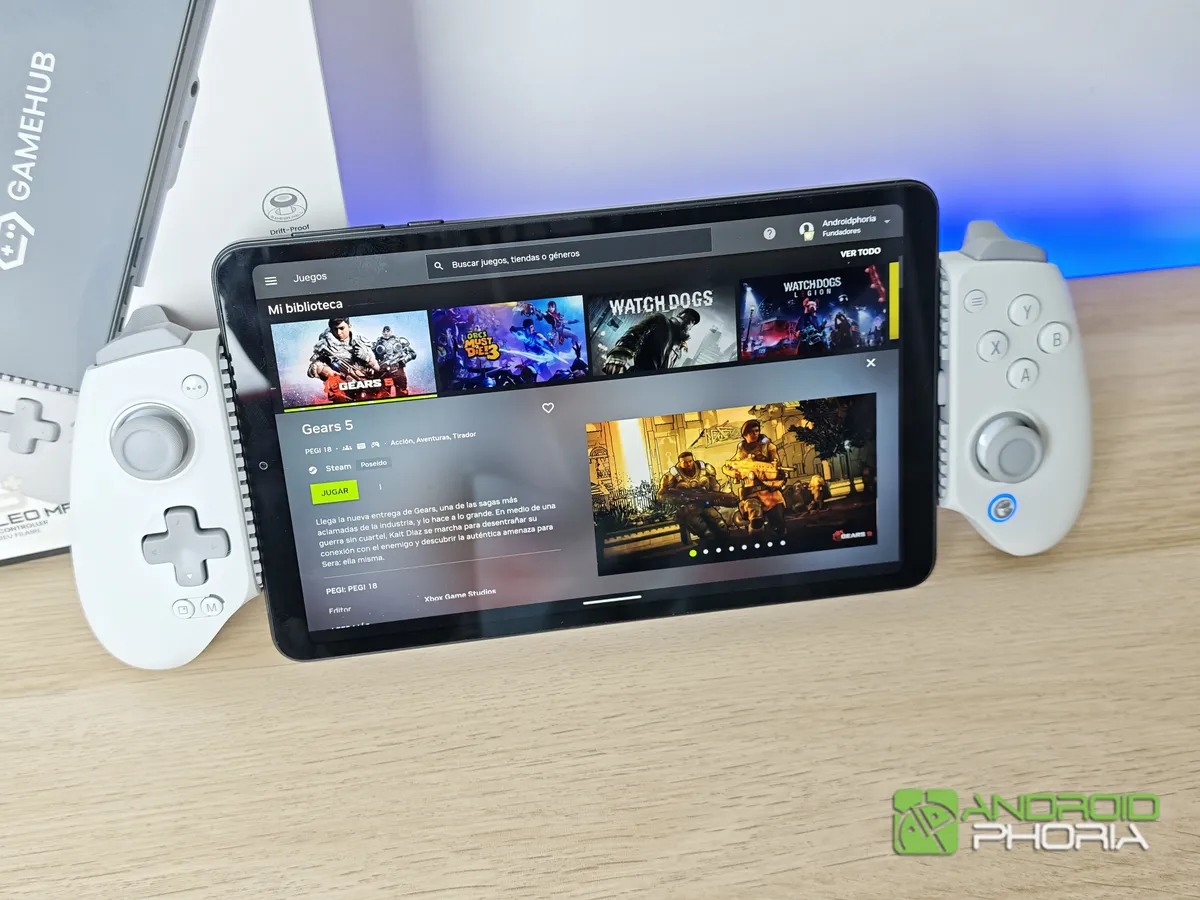 GameSir G8 plus MFi compatible con tablets pequenas