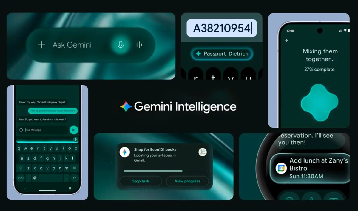 Gemini Intelligence lo nuevo de android 17