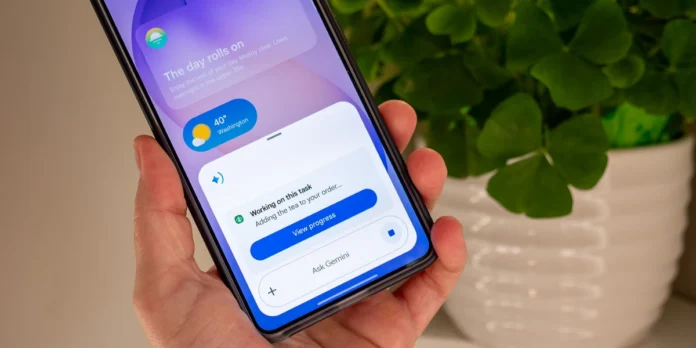 Gemini ya permite pedir comida actualizacion android