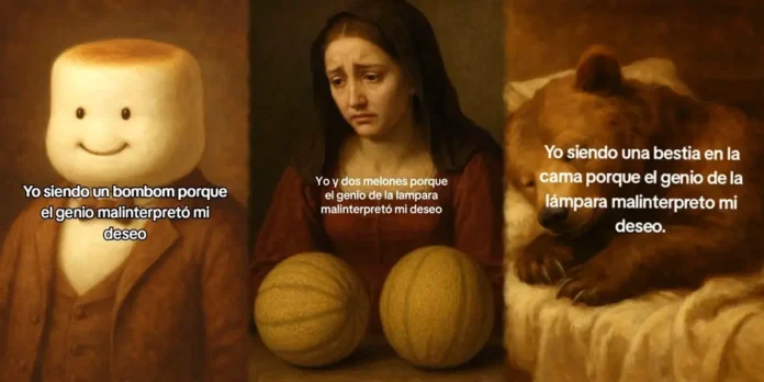 Genio malinterpreto mi deseo el meme viral de IA en TikTok