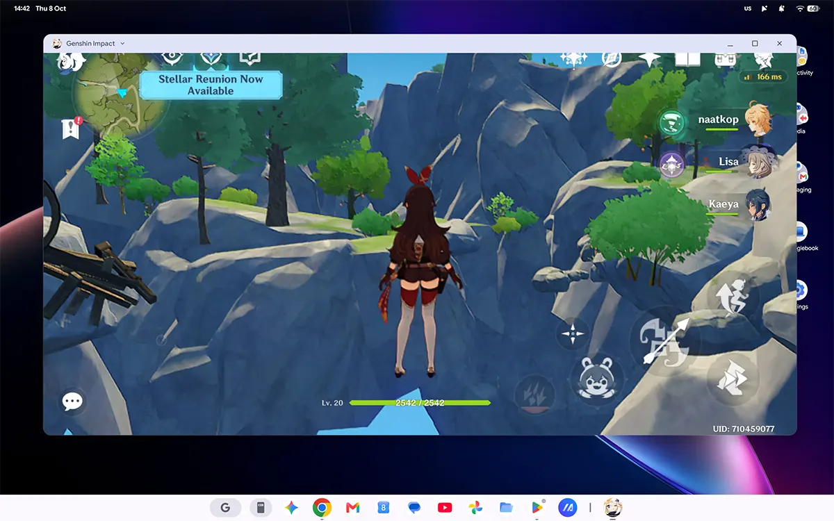 Genshin impact en Googlebook juegos de android rendimiento