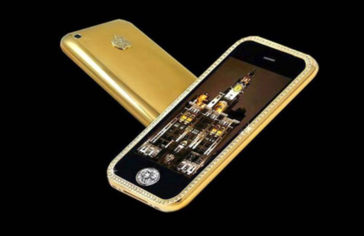 Goldstriker iPhone 3GS Supreme, el móvil más caro de la historia con tantos diamantes y oro
