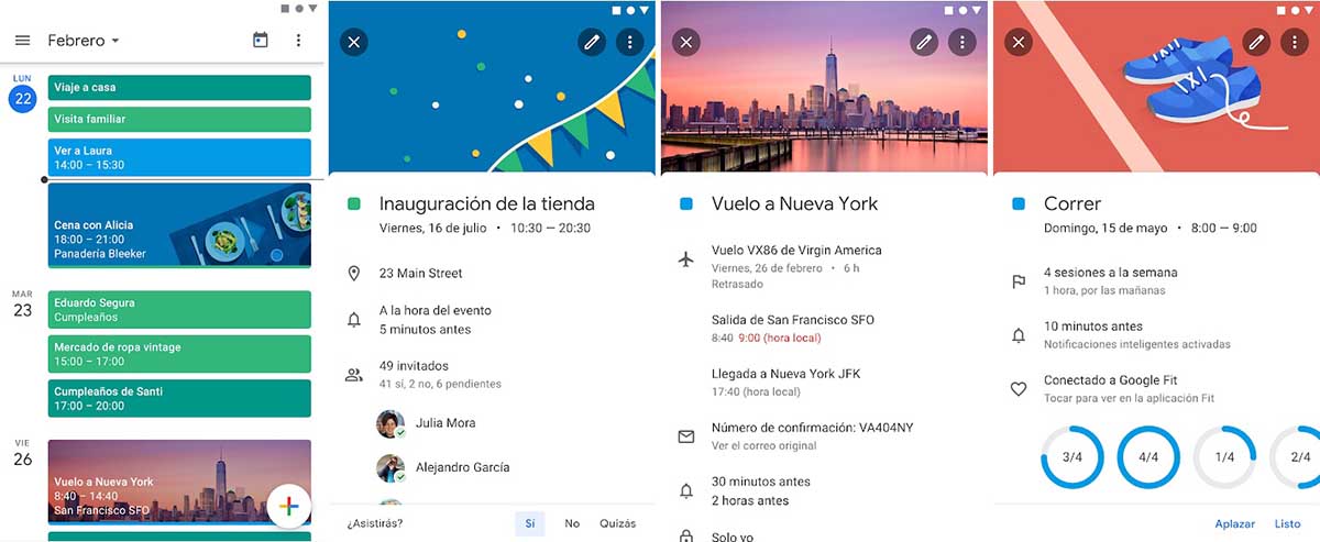 Google Calendar app de agenda y organizacion