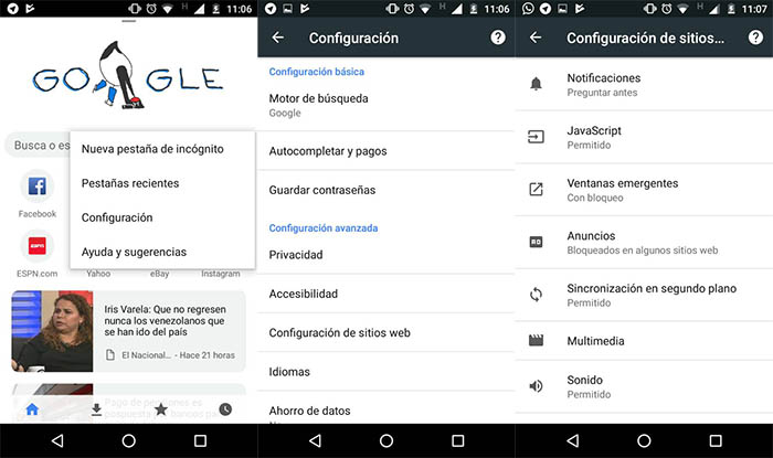 Google Chrome Beta bloqueo de anuncios