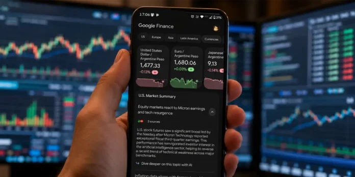 Google Finance un asistente de inversión con IA para Android
