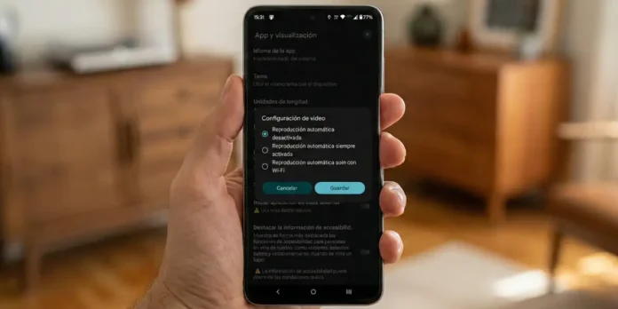Google Maps cómo desactivar reproducción automática de vídeos