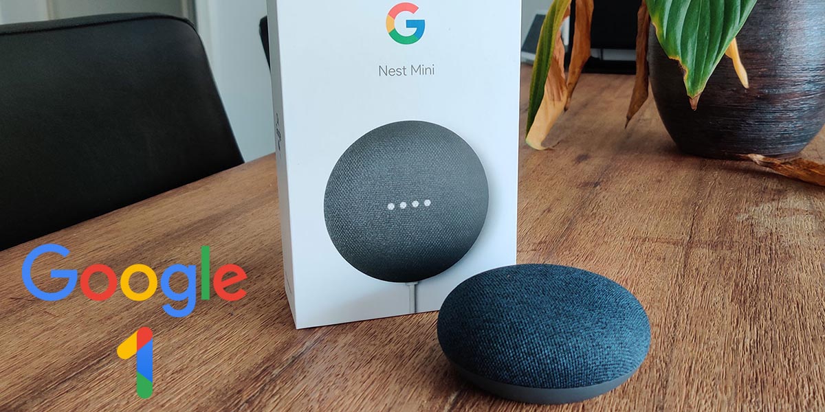 Google Nest Mini gratis con Google One 2 TB