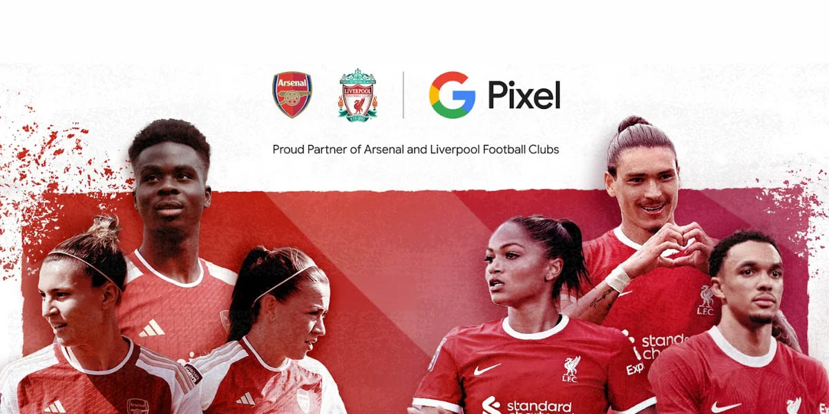 Google Pixel ahora es la marca oficial de móviles del Liverpool y Arsenal