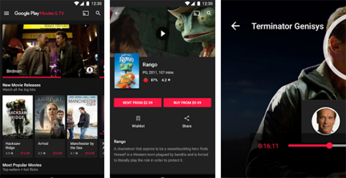 Google Play Películas para Android