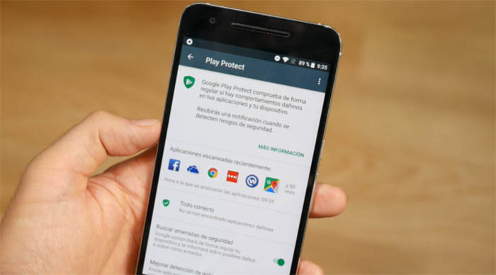 Google Play Protect en un movil