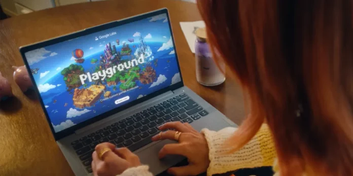 Google Playground plataforma crear juegos con ia y prompts