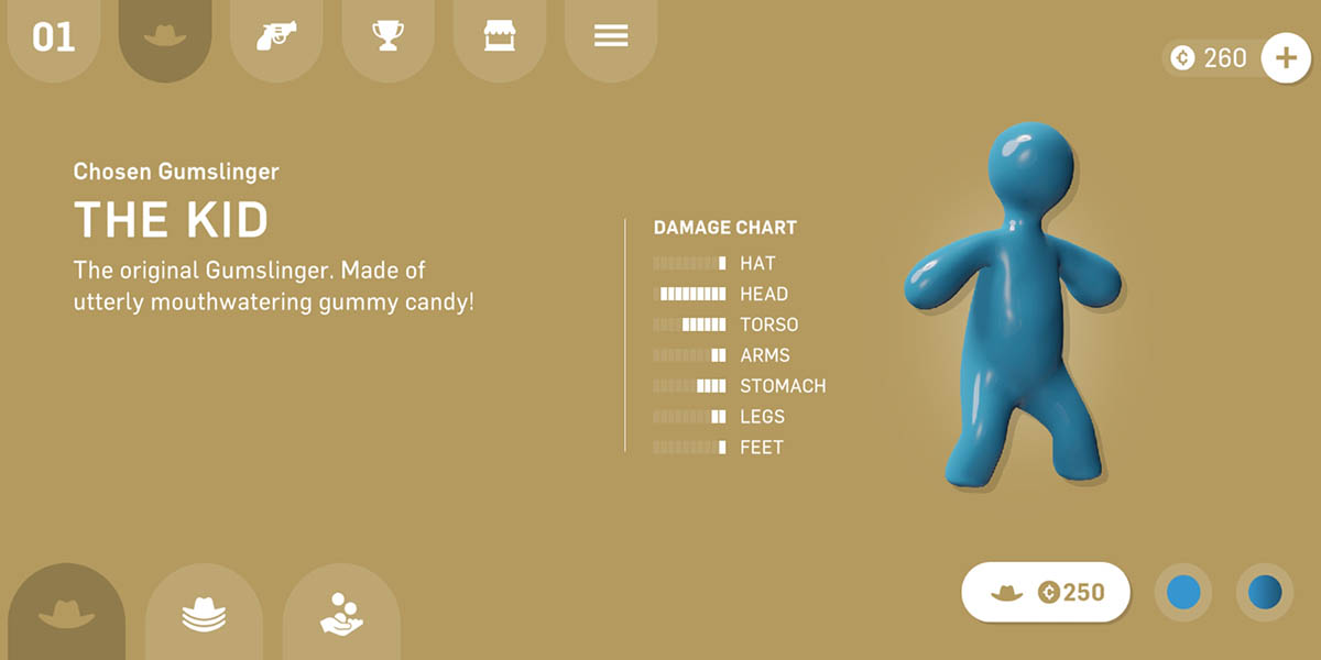 Gumslinger android ios juego gratis viral duelo gominolas