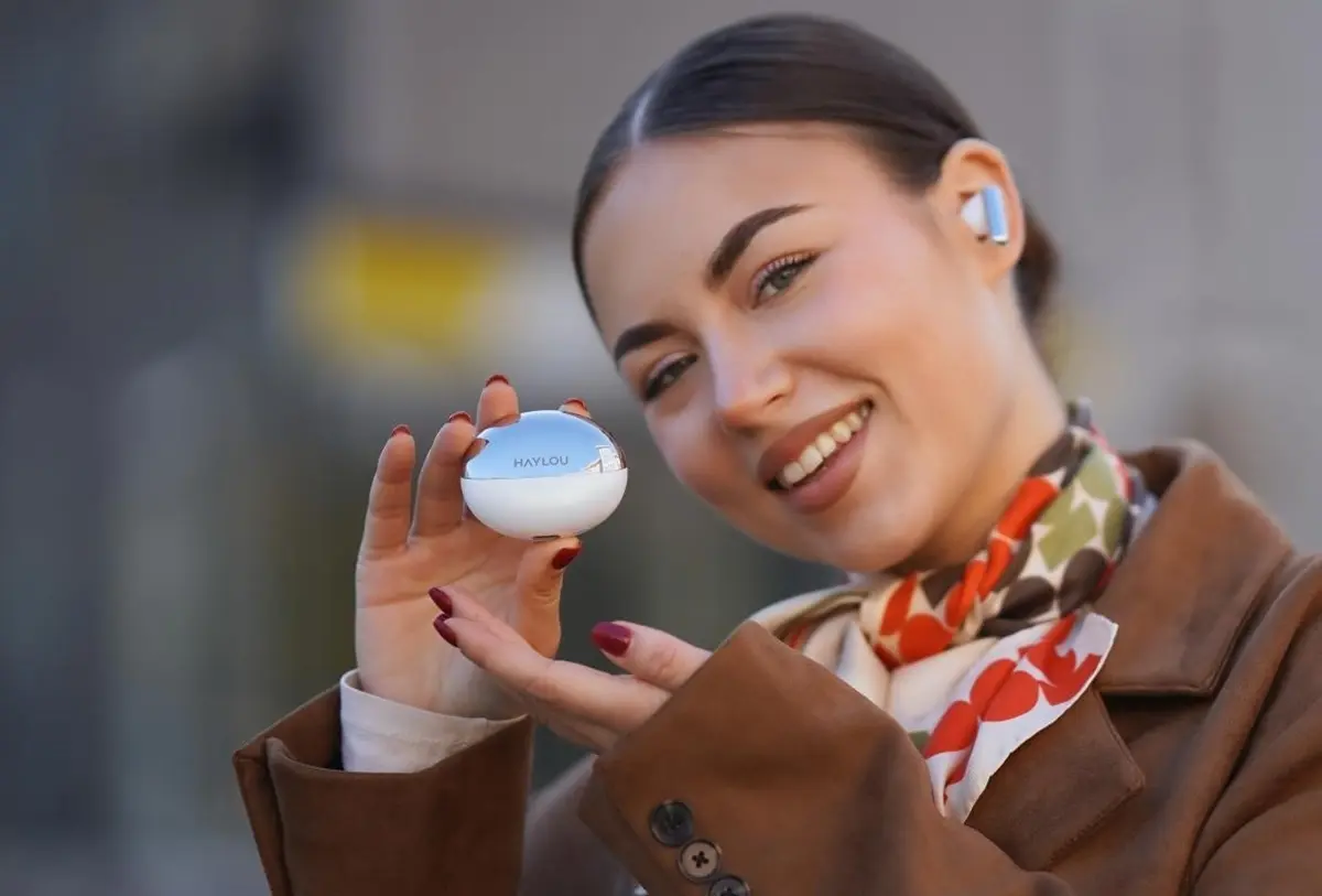 HAYLOU Flowbuds N55 auriculares con ANC de 54 dB sonido Hi-Res Audio y 40 horas de bateria